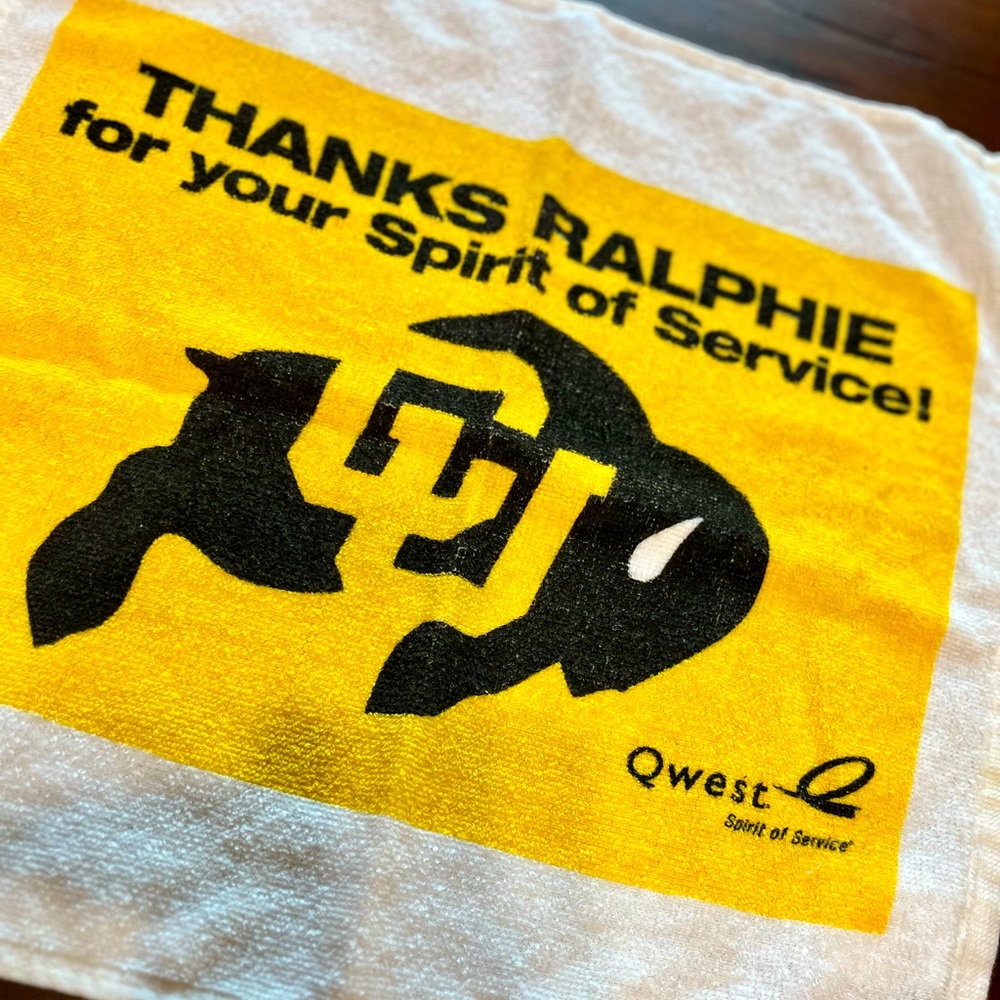 Colorado University Buffs Game Day Towel and CU Bolder Pennant Flag